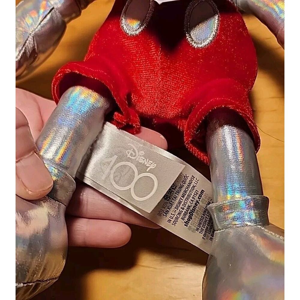 New With Tag Mickey Mouse Disney 100 Years Of Wonder Platinum Plush Disney Parks - Picture 6 of 9
